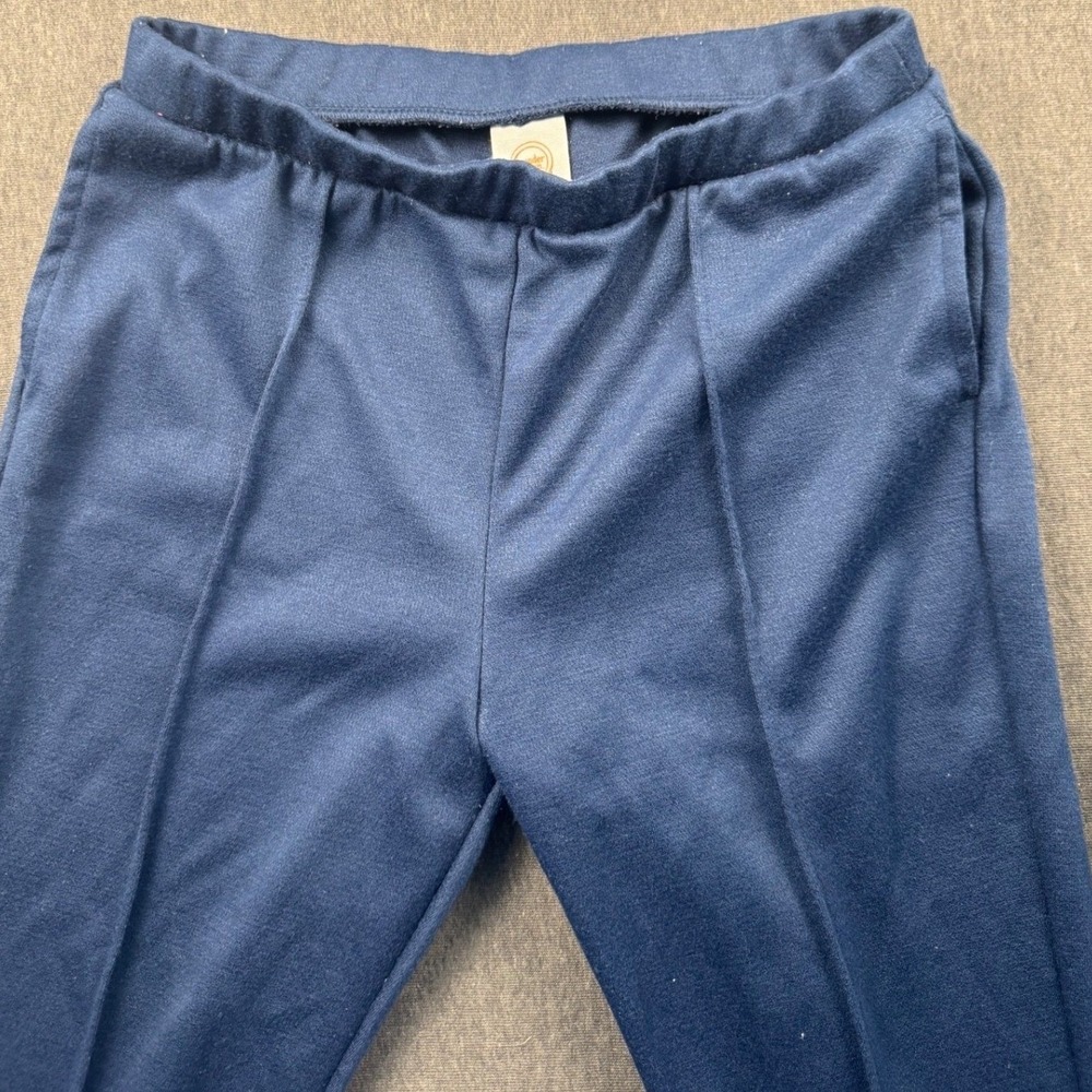 Wonder Nation Navy Blue Pintuck Front Ankle Zip Pull On Pants  Size XL 14-16